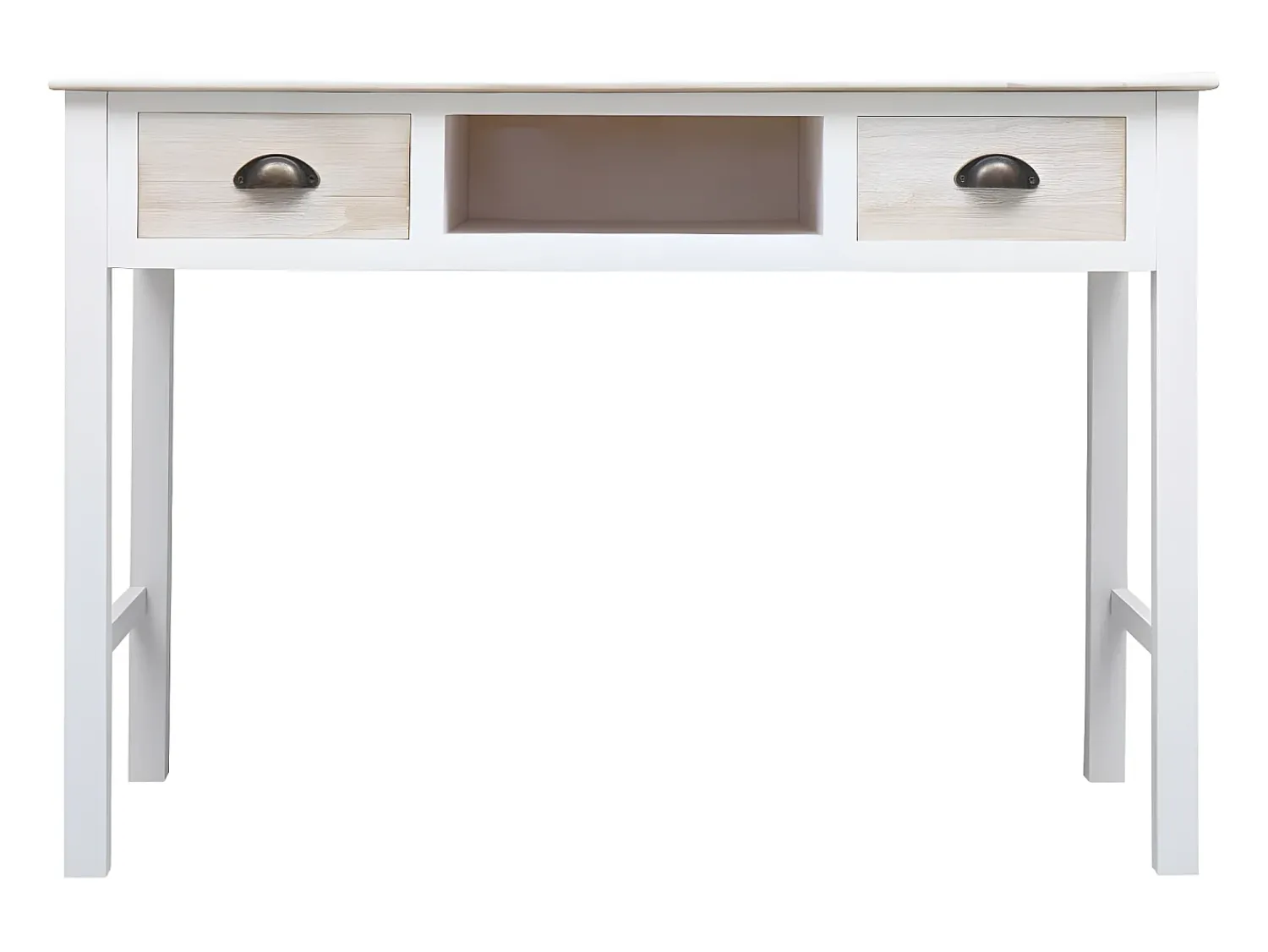 Consola* Mesa consola 110x45x76 cm madeira PT837803 Castanho