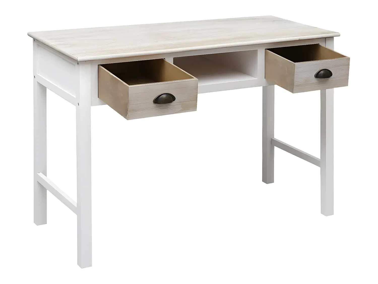 Consola* Mesa consola 110x45x76 cm madeira PT837803 Castanho