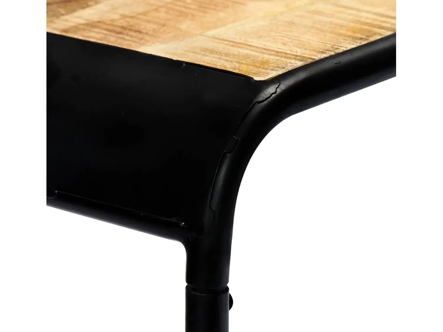Consola|vidaxl Mesa consola 140x35x76 cm madeira de mangueira maciça áspera Natural claro