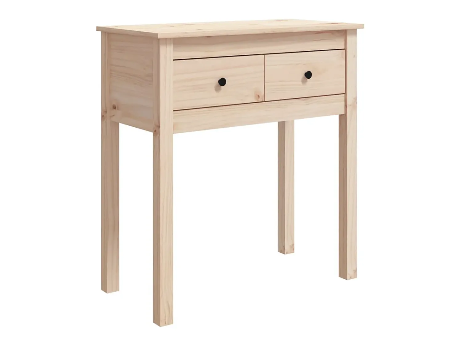 Mesa consola 70x35x75 cm madeira de pinho maciço PT953049^ Consola
