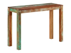 Hot vidaxl Mesa consola 110x35x76 cm madeira recuperada maciça Multicor