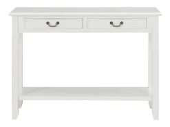 Consola* Mesa consola 110x35x80 cm madeira PT526075 Branco