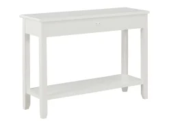 Consola* Mesa consola 110x35x80 cm madeira PT526075 Branco