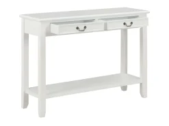 Consola* Mesa consola 110x35x80 cm madeira PT526075 Branco