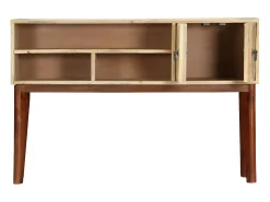 Mesa consola 115x30x76 cm madeira de mangueira áspera maciça PT199346^ Consola