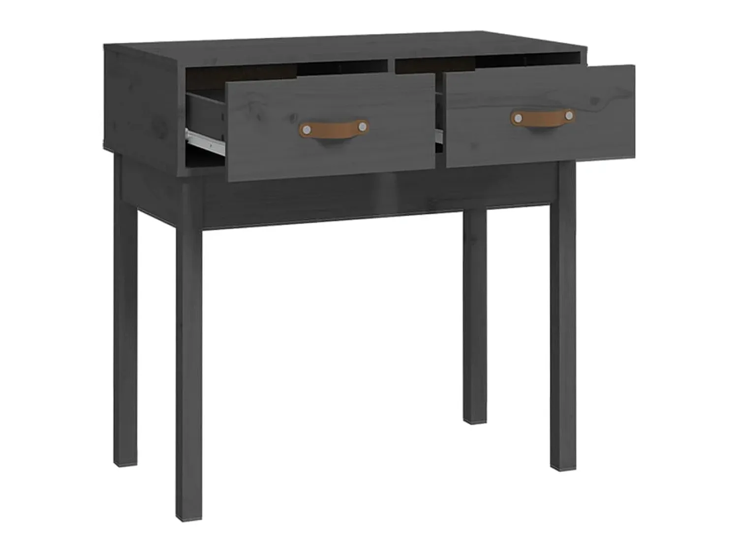 vidaxl Mesa consola 76,5x40x75 cm madeira de pinho maciça^ Consola