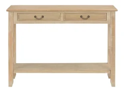 Outlet Mesa consola 110x35x80 cm madeira PT100410 Castanho
