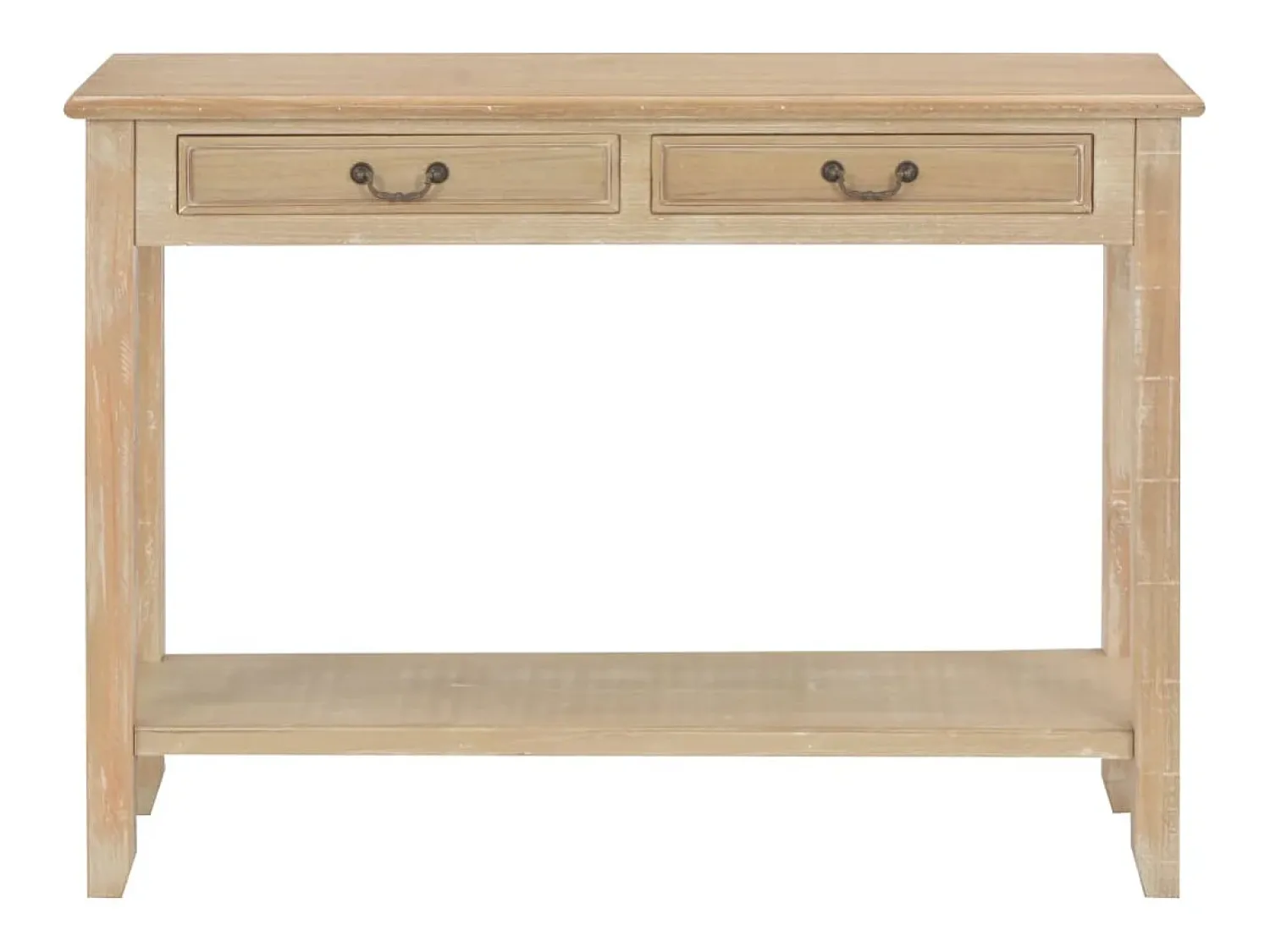 Outlet Mesa consola 110x35x80 cm madeira PT100410 Castanho
