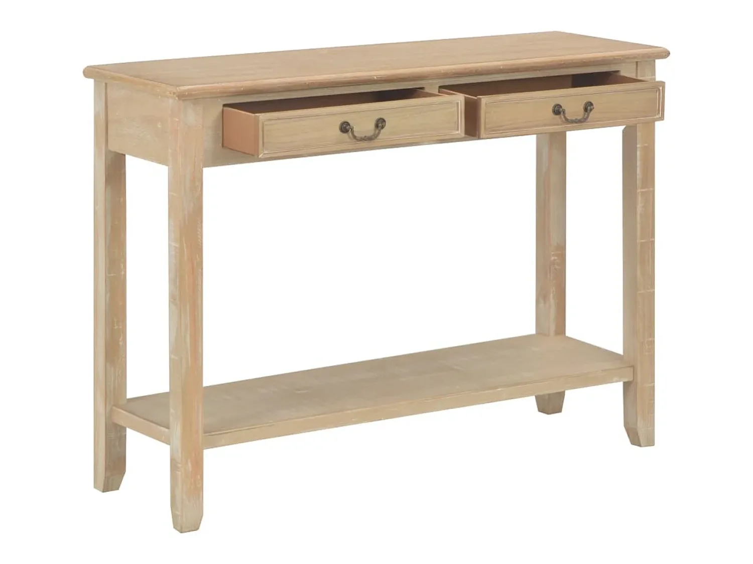Outlet Mesa consola 110x35x80 cm madeira PT100410 Castanho