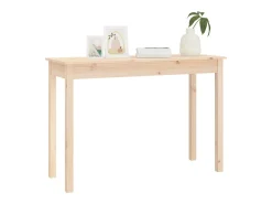 Outlet Mesa consola 110x40x75 cm madeira de pinho maciça PT398516 Castanho