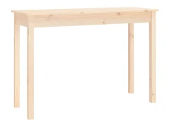 Outlet Mesa consola 110x40x75 cm madeira de pinho maciça PT398516 Castanho