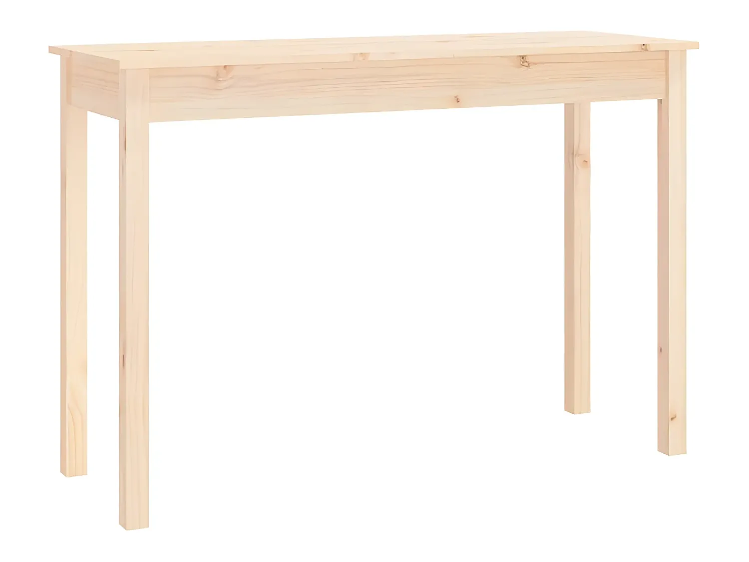 Outlet Mesa consola 110x40x75 cm madeira de pinho maciça PT398516 Castanho
