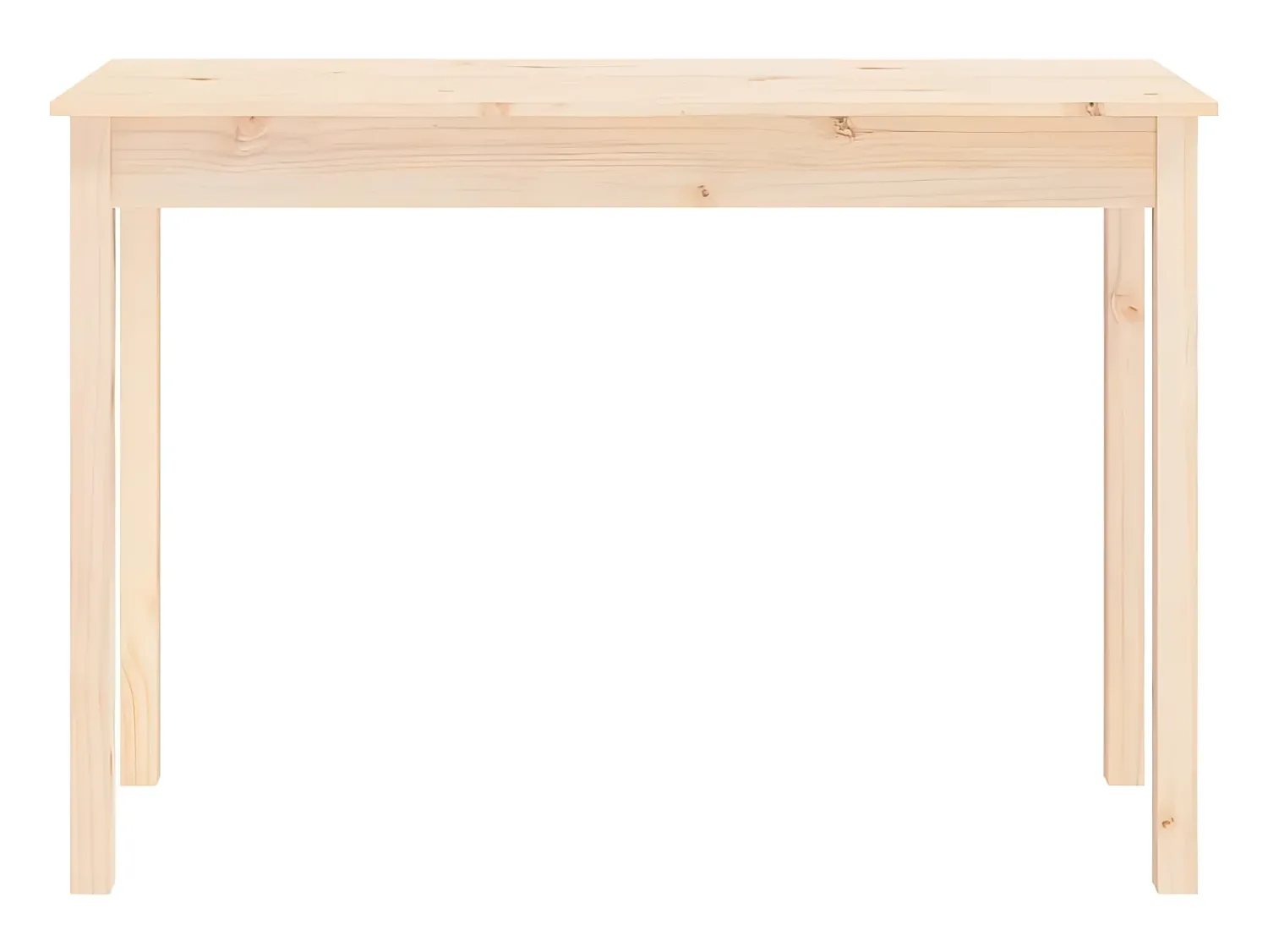 Outlet Mesa consola 110x40x75 cm madeira de pinho maciça PT398516 Castanho