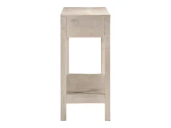 Consola* Mesa consola 110x35x75 cm madeira de mangueira maciça PT645260 Branco