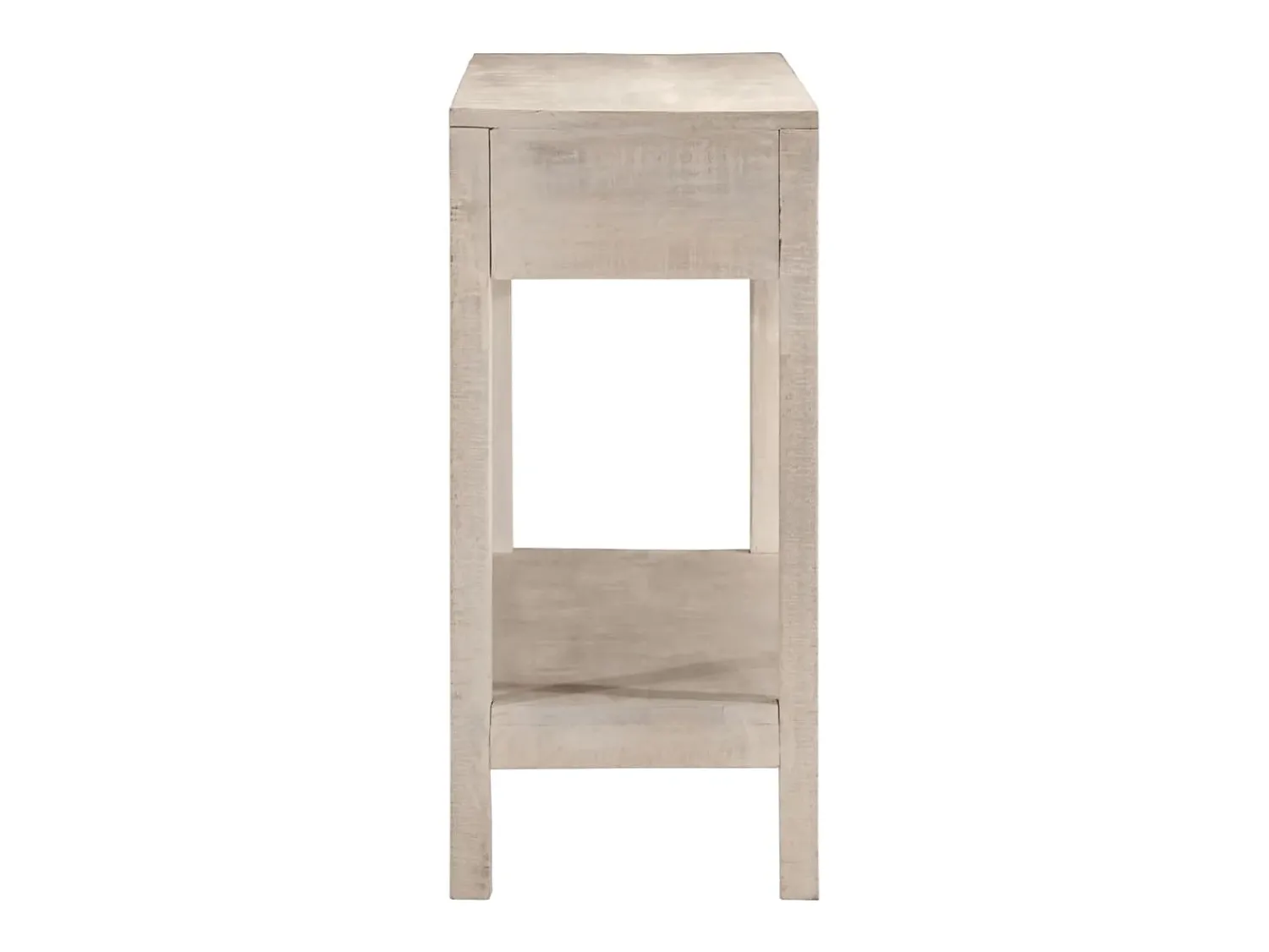 Consola* Mesa consola 110x35x75 cm madeira de mangueira maciça PT645260 Branco