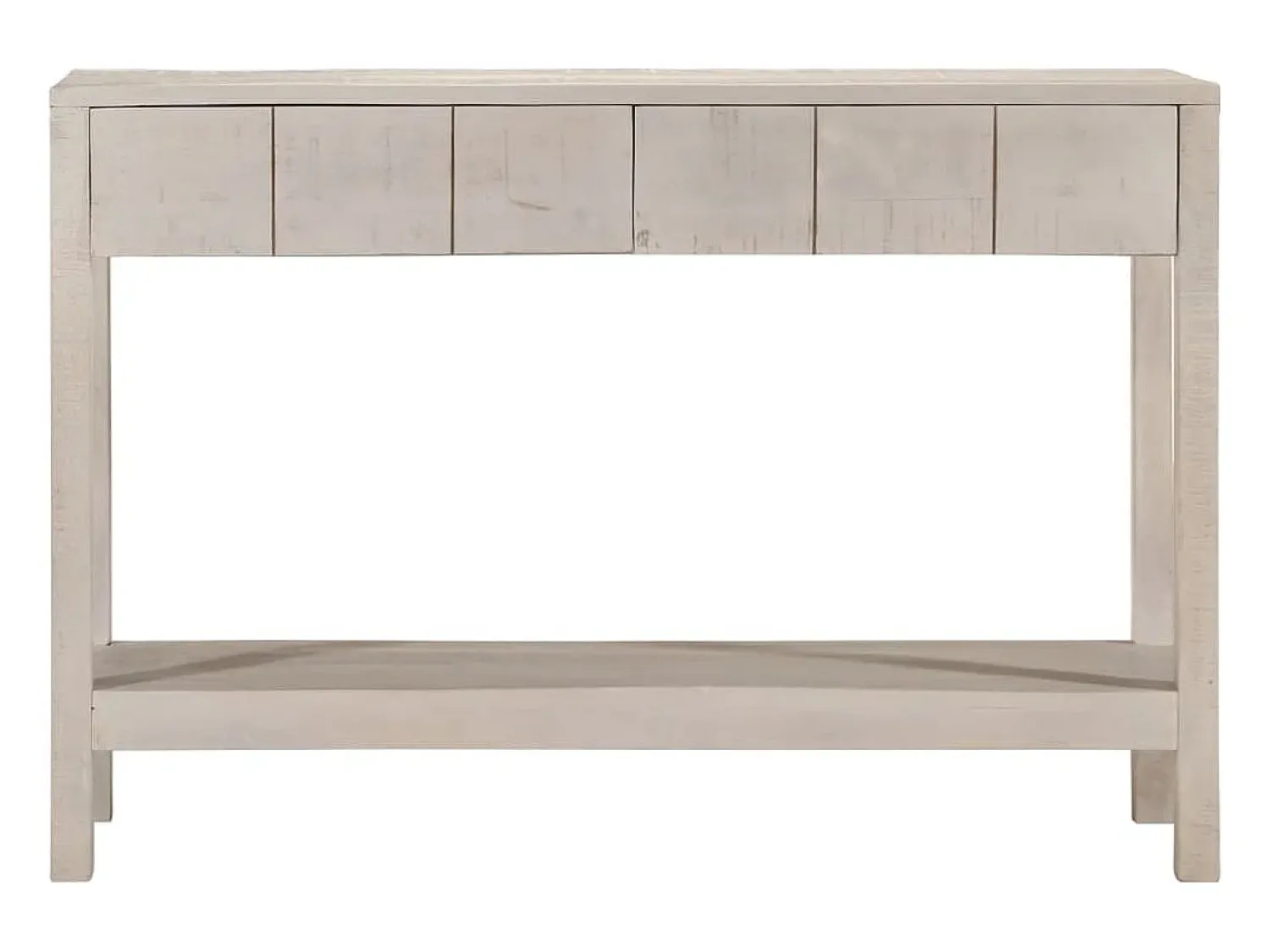 Consola* Mesa consola 110x35x75 cm madeira de mangueira maciça PT645260 Branco