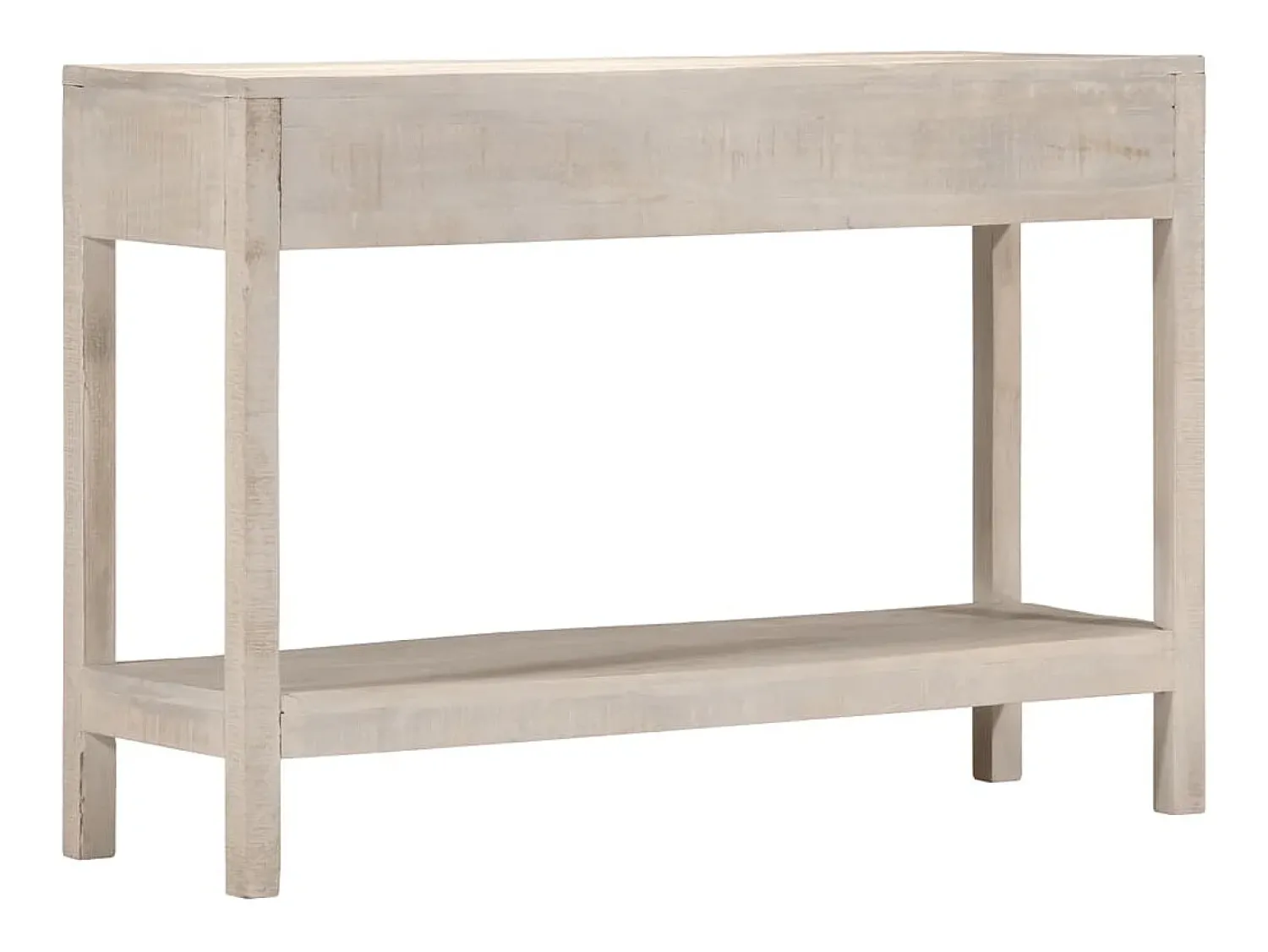 Consola* Mesa consola 110x35x75 cm madeira de mangueira maciça PT645260 Branco
