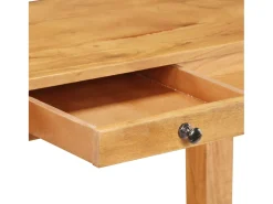 Discount vidaxl Mesa consola 100x40x76 cm madeira de acácia maciça Natural claro