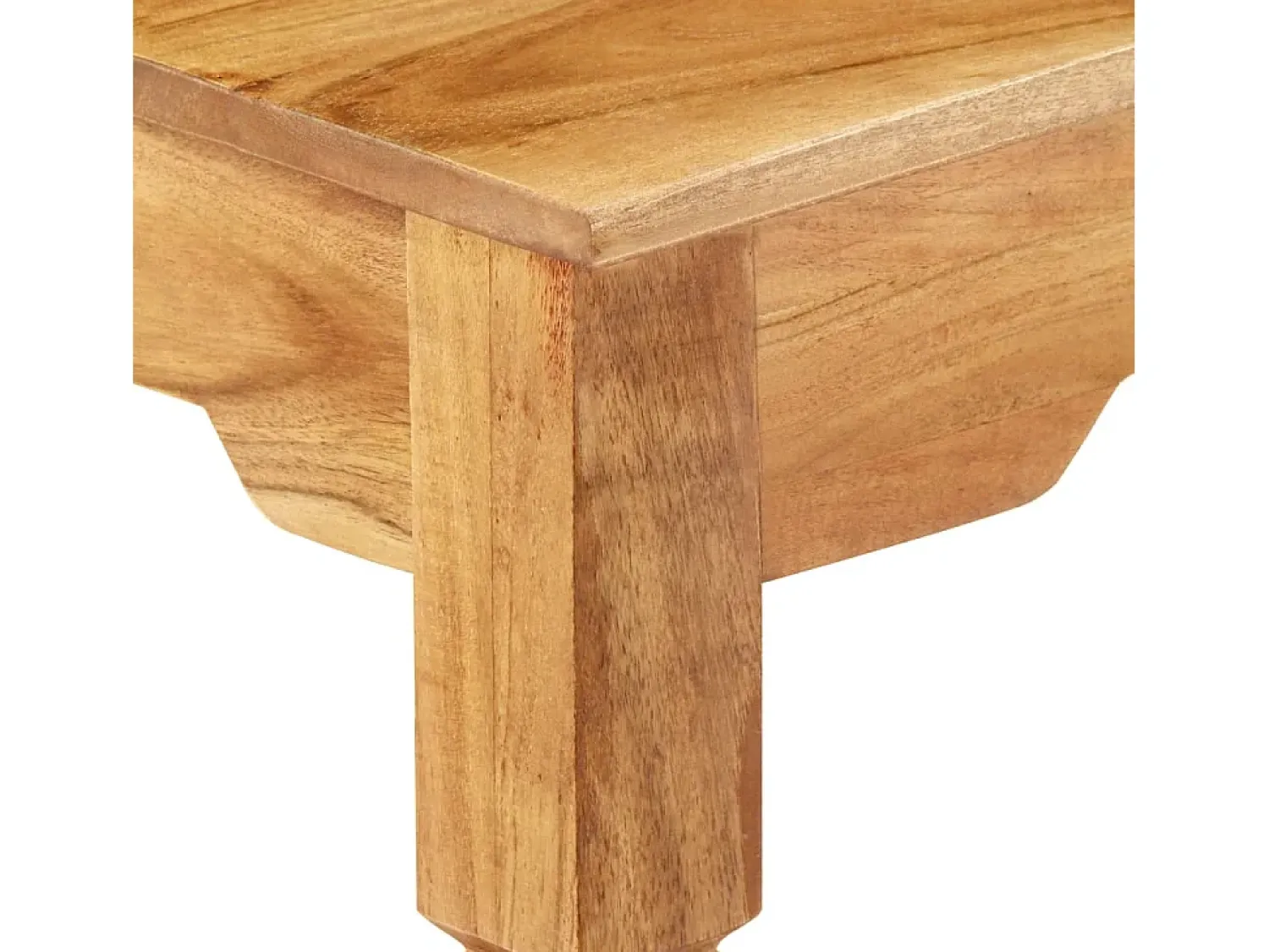 Discount vidaxl Mesa consola 100x40x76 cm madeira de acácia maciça Natural claro