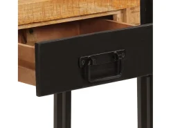 vidaxl Mesa consola 110x30x76 cm madeira de mangueira maciça^ Consola