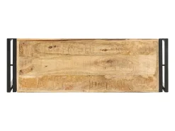 Consola|vidaxl Mesa consola 90x30x75 cm madeira de mangueira áspera Natural claro