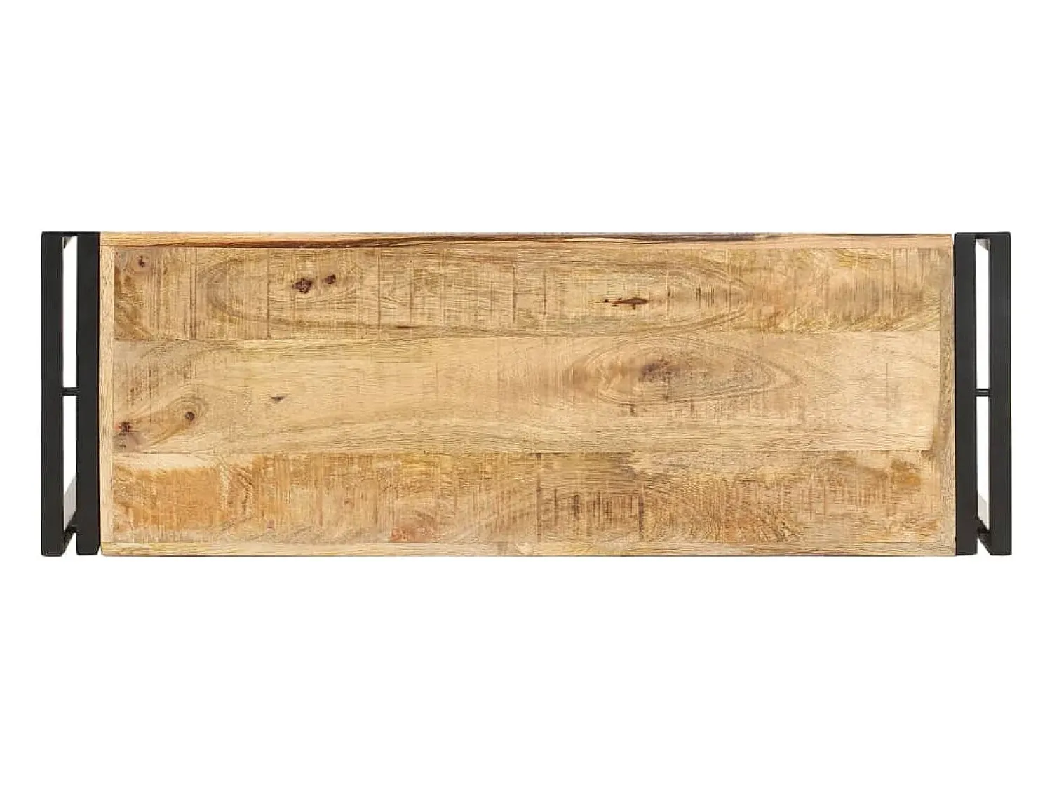 Consola|vidaxl Mesa consola 90x30x75 cm madeira de mangueira áspera Natural claro