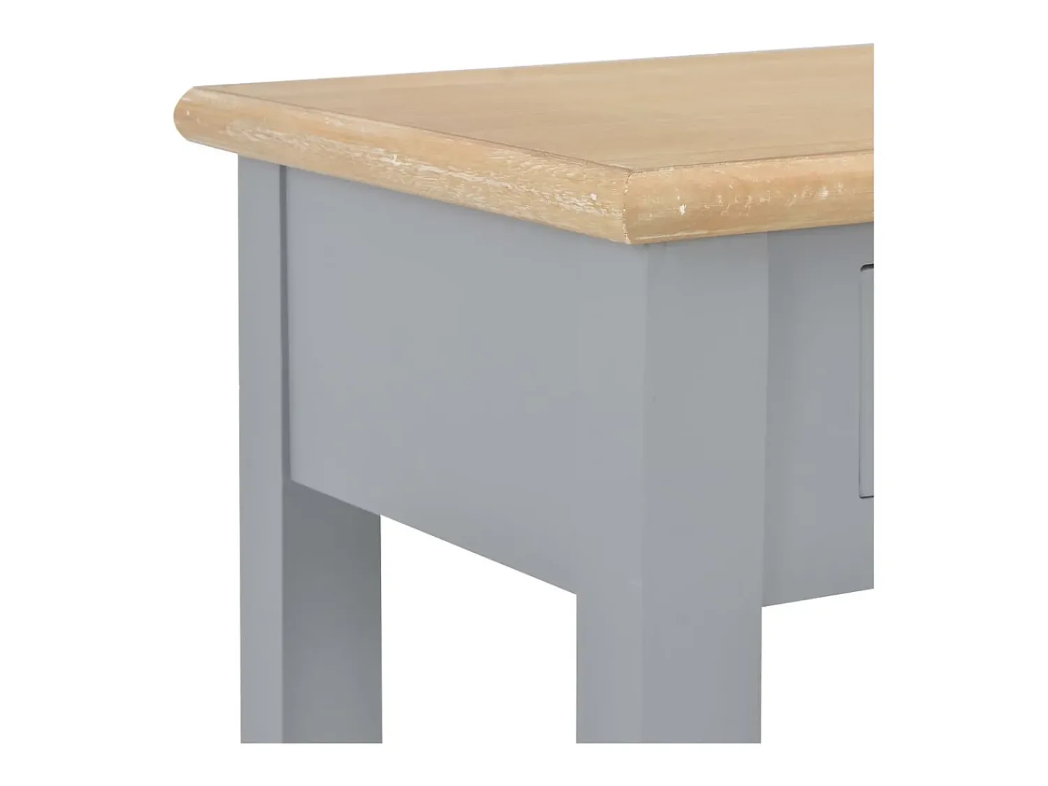 Consola*vidaxl Mesa consola 110x35x80 cm madeira Cinzento