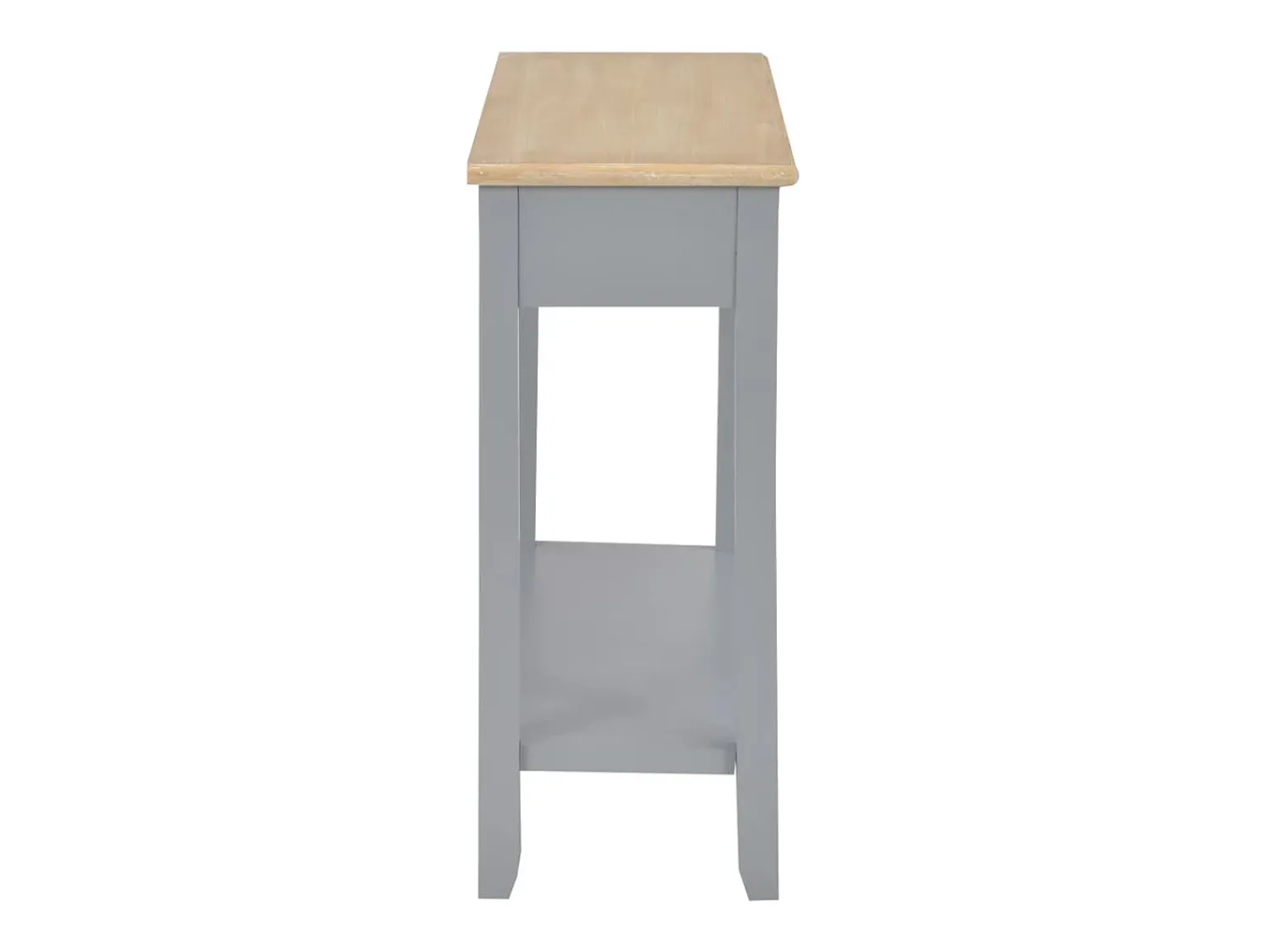 Consola*vidaxl Mesa consola 110x35x80 cm madeira Cinzento