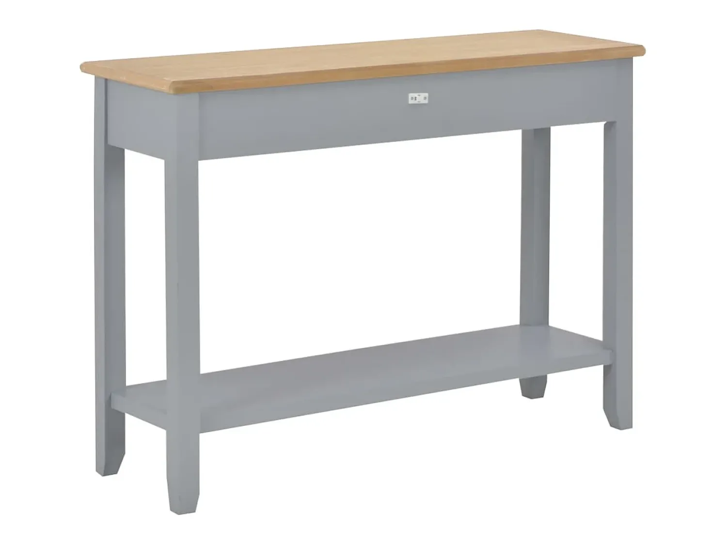 Consola*vidaxl Mesa consola 110x35x80 cm madeira Cinzento