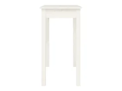 Clearance vidaxl Mesa consola 80x40x75 cm madeira de pinho maciça Branco
