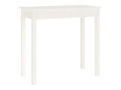 Clearance vidaxl Mesa consola 80x40x75 cm madeira de pinho maciça Branco