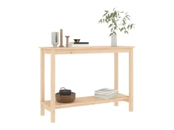 vidaxl Mesa consola 110x40x80 cm madeira de pinho maciço^ Consola