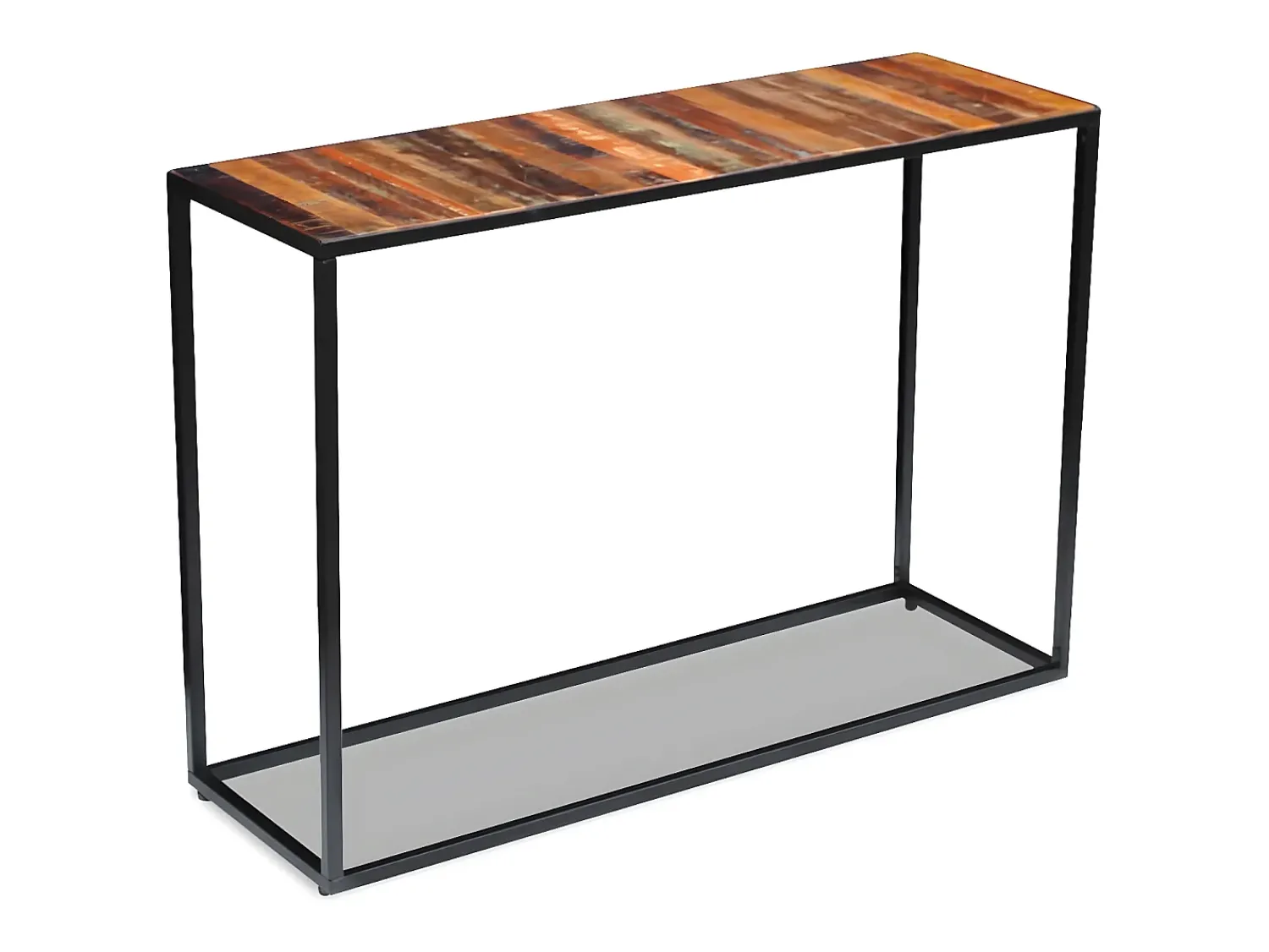 Consola| Mesa consola 110x35x76 cm madeira reciclada maciça PT912171 Multicor