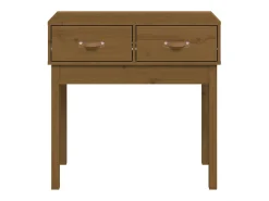 Mesa consola 76,5x40x75 cm madeira de pinho maciça mel PT440235^ Consola