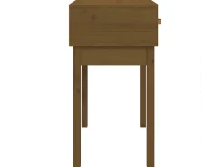 Mesa consola 76,5x40x75 cm madeira de pinho maciça mel PT440235^ Consola