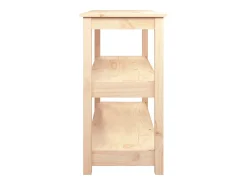 Consola*vidaxl Mesa consola 110x40x74 cm madeira de pinho maciço Natural claro