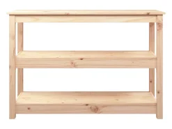 Consola*vidaxl Mesa consola 110x40x74 cm madeira de pinho maciço Natural claro
