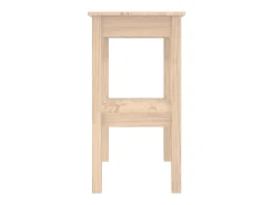 Outlet vidaxl Mesa consola 80x40x75 cm madeira de pinho maciça Natural claro