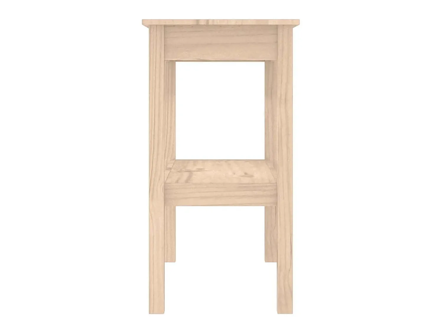 Outlet vidaxl Mesa consola 80x40x75 cm madeira de pinho maciça Natural claro