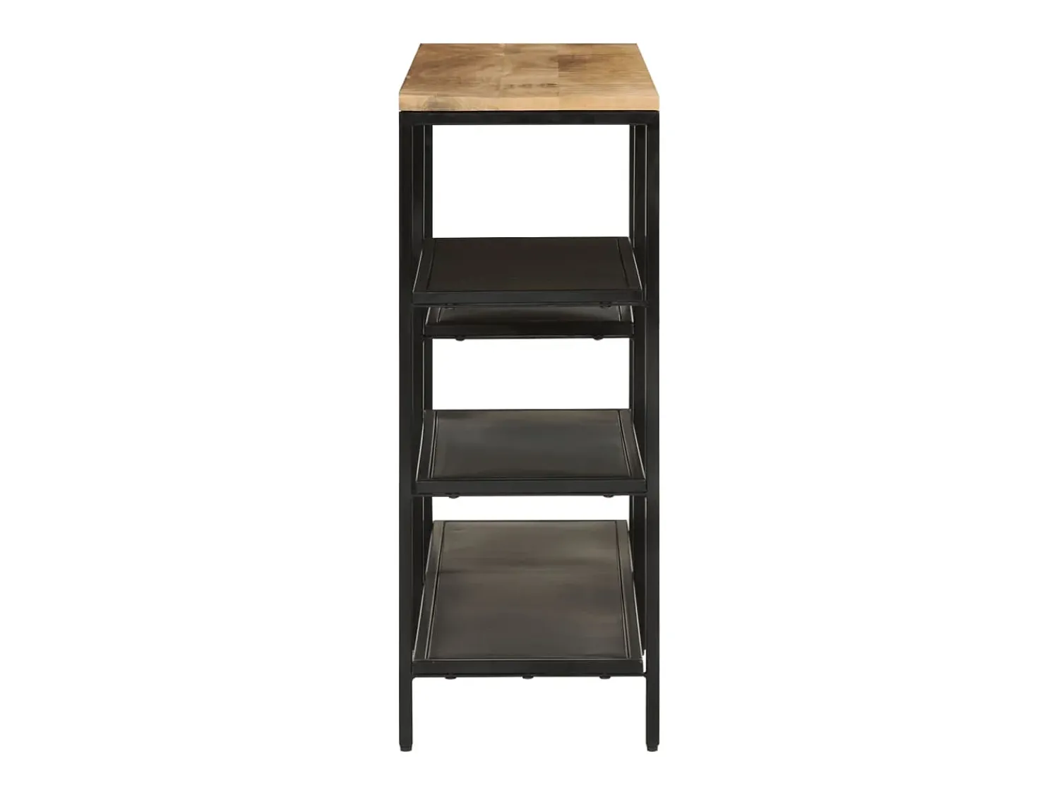 Consola| Mesa consola 110x30x75 cm madeira mangueira áspera maciça/ferro PT355123 Castanho