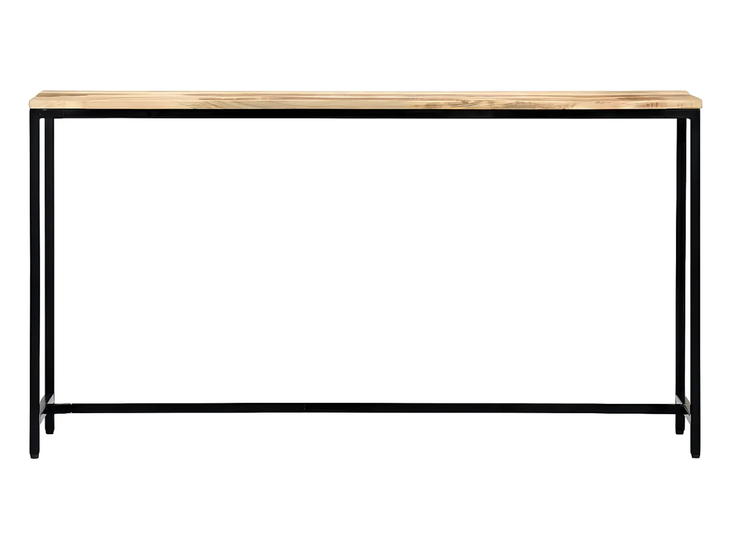 Hot Mesa consola 140x35x76 cm madeira de mangueira maciça áspera PT822772 Castanho