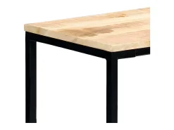 Hot Mesa consola 140x35x76 cm madeira de mangueira maciça áspera PT822772 Castanho