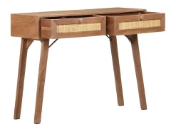 Consola|vidaxl Mesa consola 100x35x76 cm madeira de mangueira maciça Castanho