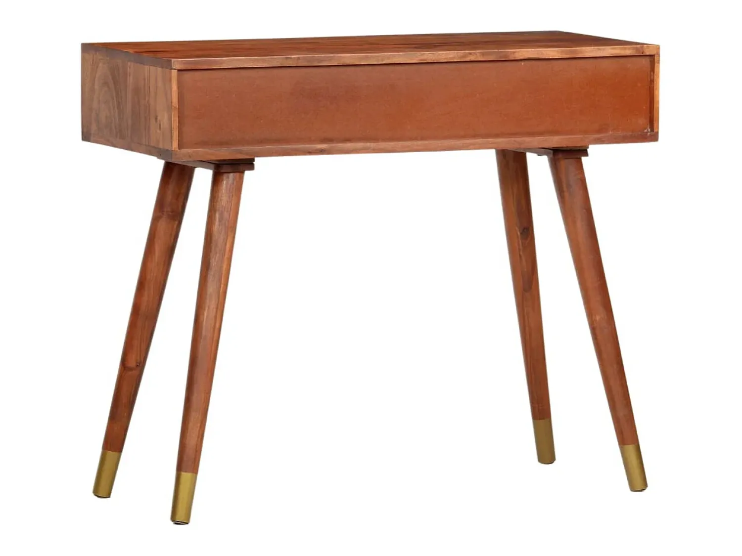 Consola*vidaxl Mesa consola 90x35x76 cm madeira de acácia maciça Natural claro