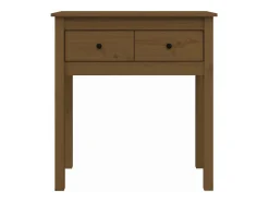 Consola|vidaxl Mesa consola 70x35x75 cm madeira de pinho maciça castanho mel Natural claro