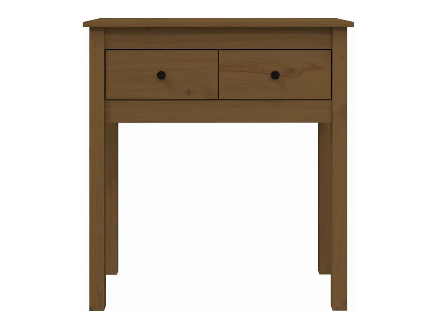 Consola|vidaxl Mesa consola 70x35x75 cm madeira de pinho maciça castanho mel Natural claro