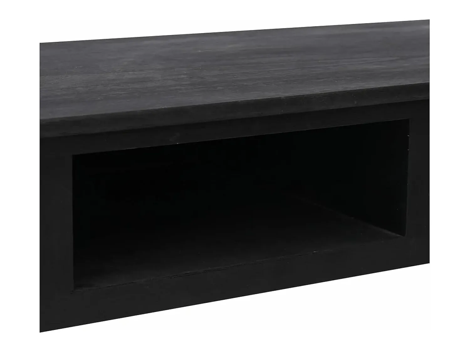 Consola*vidaxl Mesa consola 110x45x76 cm madeira Preto