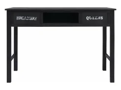 Consola*vidaxl Mesa consola 110x45x76 cm madeira Preto