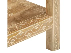 Consola* Mesa consola 80x35x74 cm madeira de mangueira maciça PT366492 Castanho