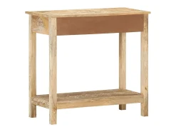 Consola* Mesa consola 80x35x74 cm madeira de mangueira maciça PT366492 Castanho